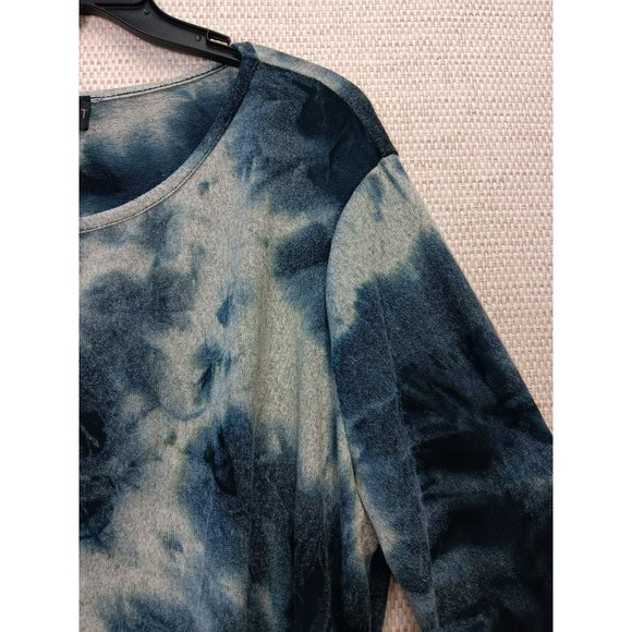 Women's Grey Tie dye Comfy Loungewear Pullover Blouse Plus Size 2X *stretchy* - Picture 6 of 10